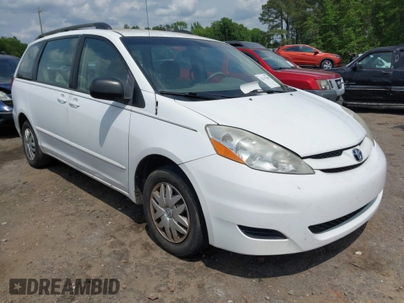2010 Toyota Sienna CE with VIN 5TDKK4CC7AS340678, listed as a IAAI auction lot 42117080 with 202,894 mi miles. Bid and sale history available at carsss.com. Image 1.