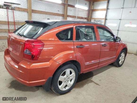 2007 Dodge Caliber SXT with VIN 1B3HB48B07D236551, listed as a Copart auction lot 50066455 with 116,008 mi miles and Clean Title. Bid and sale history available at carsss.com. Image 3.