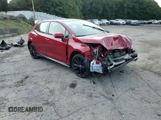 2021 Toyota Corolla Hatchback SE with VIN JTND4MBEXM3107708, listed as a Copart auction lot 71182694 with 0 mi miles and Salvage Title. Bid and sale history available at carsss.com. Image 11.