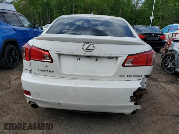 2011 Lexus IS 250 z VIN JTHCF5C28B5047108, wystawiony jako Copart lot #56041835 z przebiegiem 188 156 mil mil oraz Szkoda całkowita • Salvage title. Historia ofert i sprzedaży dostępna na DreamBid. Obrazek 6.