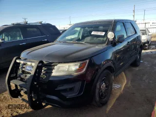 2016 Ford Utility Police Interceptor with VIN 1FM5K8AR8GGA36818, listed as a Copart auction lot 42588165 with 120,048 mi miles and Clean Title. Bid and sale history available at carsss.com. Image 1.