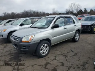 2006 Kia Sportage LX with VIN KNDJE723967234658, listed as a Copart auction lot 50368895 with 104,410 mi miles and Clean title. Bid and sale history available at DreamBid. Image 1.