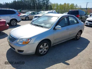 2008 Kia Spectra SX with VIN KNAFE121385520079, listed as a IAAI auction lot 42029299 with 138,835 mi miles. Bid and sale history available at carsss.com. Image 2.