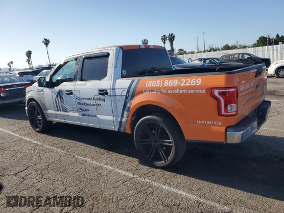 2017 Ford F-150 XL with VIN 1FTEW1C86HKD45951, listed as a Copart auction lot 52581795 with 191,663 mi miles and Clean title. Bid and sale history available at DreamBid. Image 2.