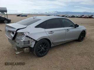 2025 Honda Civic Sport with VIN 2HGFE2F52SH505791, listed as a Copart auction lot 51337905 with 4,857 mi miles and Salvage Title. Bid and sale history available at carsss.com. Image 3.