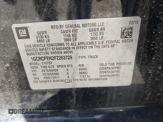 2015 Chevrolet Silverado 1500 LS with VIN 1GCRCPEH2FZ263729, listed as a IAAI auction lot 42254181 with Not Provided miles and . Bid and sale history available at DreamBid. Image 9.