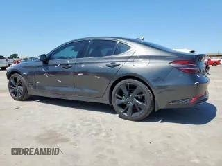 2023 Genesis G70 2.0T z VIN KMTG34TA6PU113067, wystawiony jako Copart lot #55523925 z przebiegiem 30 942 mil mil oraz Szkoda całkowita • Salvage title. Historia ofert i sprzedaży dostępna na DreamBid. Obrazek 2.