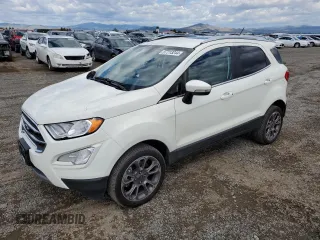 2021 Ford EcoSport Titanium z VIN MAJ6S3KL9MC407371, wystawiony jako Copart lot #57213244 z przebiegiem 61 919 mil mil oraz Szkody całkowita. Historia ofert i sprzedaży dostępna na DreamBid. Obrazek 1.