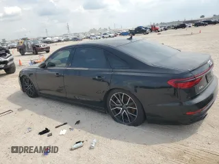 2021 Audi A8 with VIN WAU8DAF86MN007714, listed as a Copart auction lot 72371804 with 55,932 mi miles and Salvage Title. Bid and sale history available at carsss.com. Image 2.