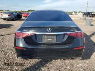 2022 Mercedes-Benz S-Class S 500 with VIN W1K6G6DBXNA166358, listed as a Copart auction lot 87015084 with 32,424 mi miles and Salvage Title. Bid and sale history available at carsss.com. Image 6.