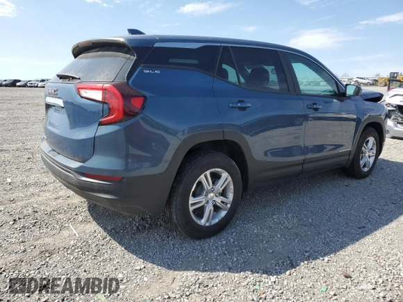 2024 GMC Terrain SLE with VIN 3GKALMEG7RL251885, listed as a Copart auction lot 51816855 with 1,393 mi miles and Salvage Title. Bid and sale history available at carsss.com. Image 3.