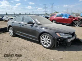 2015 Audi A6 Prestige with VIN WAUHGAFC8FN024576, listed as a Copart auction lot 56542995 with 92,279 mi miles and Salvage title. Bid and sale history available at DreamBid. Image 4.