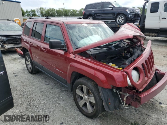 2016 Jeep Patriot High Altitude z VIN 1C4NJRFB6GD654603, wystawiony jako Copart lot #58017925 z przebiegiem Nie podano mil oraz Szkoda całkowita • Salvage title. Historia ofert i sprzedaży dostępna na DreamBid. Obrazek 4.