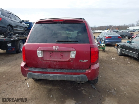 2003 Honda Pilot EX with VIN 2HKYF18543H556374, listed as a IAAI auction lot 41748467 with 207,343 mi miles. Bid and sale history available at carsss.com. Image 17.