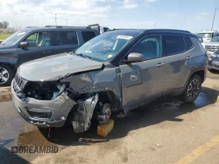 2020 Jeep Compass Trailhawk with VIN 3C4NJDDB3LT203350, listed as a Copart auction lot 70399364 with 53,910 mi miles and Salvage title. Bid and sale history available at DreamBid. Image 1.