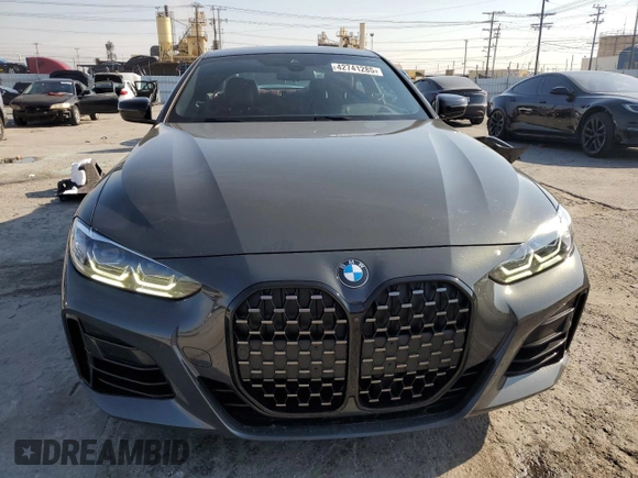 2021 BMW 4 Series M440i xDrive with VIN WBA13AR05MCF92780, listed as a Copart auction lot 42741285 with 41,751 mi miles and Salvage Title. Bid and sale history available at DreamBid. Image 5.