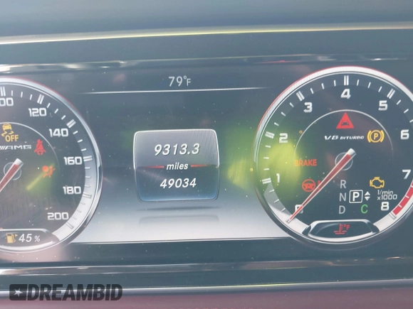 2015 Mercedes-Benz S 63 AMG with VIN WDDXJ7JB6FA001358, listed as a IAAI auction lot 42226275 with 49,034 mi miles and . Bid and sale history available at carsss.com. Image 15.