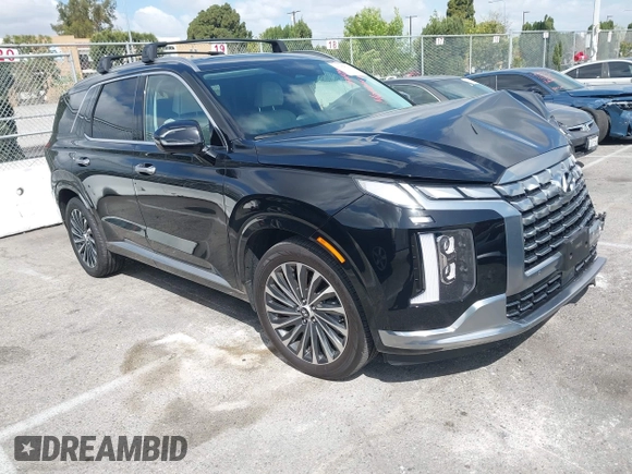 2024 Hyundai Palisade Calligraphy z VIN KM8R74GEXRU678526, wystawiony jako IAAI lot #41958741 z przebiegiem 2 666 mil mil oraz . Historia ofert i sprzedaży dostępna na DreamBid. Obrazek 1.