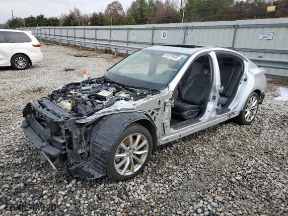 2020 Infiniti Q50 3.0t PURE with VIN JN1EV7AP7LM203642, listed as a Copart auction lot 82875694 with 55,727 mi miles and Salvage Title. Bid and sale history available at carsss.com. Image 1.