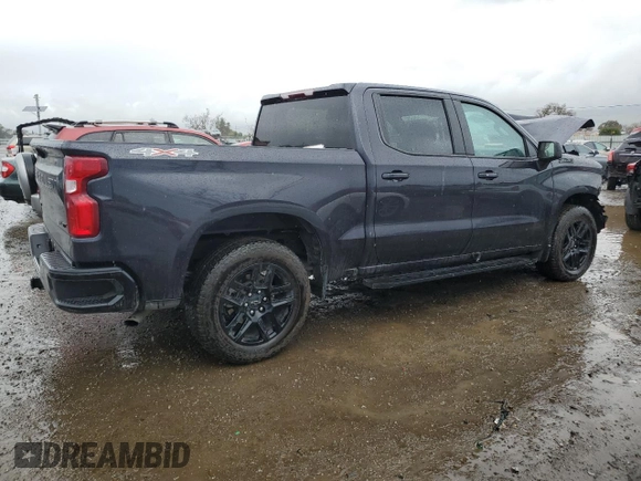 2024 Chevrolet Silverado 1500 RST with VIN 3GCUDEED1RG378013, listed as a Copart auction lot 44001595 with 11,031 mi miles and Salvage Title. Bid and sale history available at carsss.com. Image 3.
