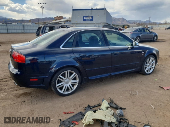 2007 Audi S4 z VIN WAUGL78E17A084569, wystawiony jako Copart lot #50962445 z przebiegiem 173 085 mil mil oraz Tytuł czysty. Historia ofert i sprzedaży dostępna na DreamBid. Obrazek 3.