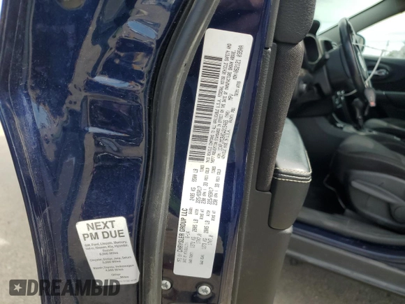2014 Jeep Cherokee Altitude with VIN 1C4PJMCB0EW315465, listed as a Copart auction lot 55976335 with 124,687 mi miles and Clean Title. Bid and sale history available at DreamBid. Image 13.