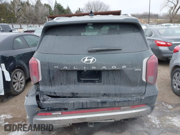 2023 Hyundai Palisade Calligraphy z VIN KM8R7DGE0PU640381, wystawiony jako IAAI lot #41601559 z przebiegiem 20 418 mil mil oraz . Historia ofert i sprzedaży dostępna na DreamBid. Obrazek 16.