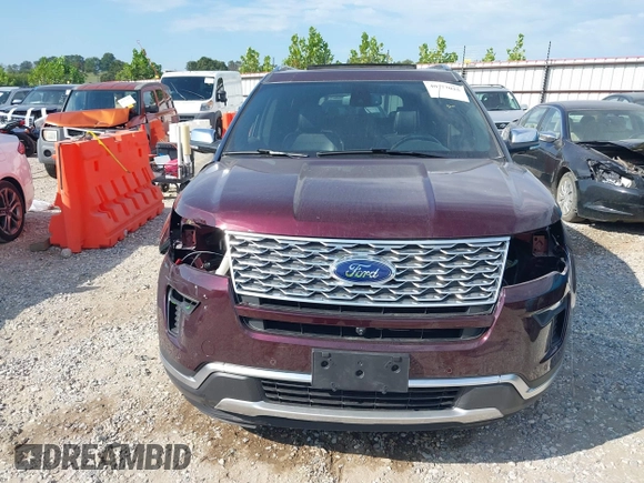 2018 Ford Explorer Platinum with VIN 1FM5K8HT7JGA52887, listed as a IAAI auction lot 40377025 with 92,577 mi miles. Bid and sale history available at carsss.com. Image 13.