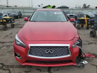 2024 Infiniti Q50 Luxe with VIN JN1EV7BR4RM630852, listed as a Copart auction lot 44844395 with 12,051 mi miles and Salvage Title. Bid and sale history available at DreamBid. Image 5.