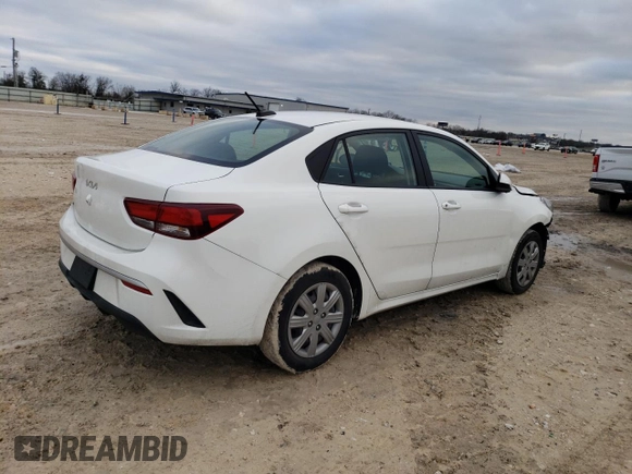 2022 Kia Rio LX with VIN 3KPA24AD7NE463632, listed as a Copart auction lot 45103355 with 70,898 mi miles and Salvage Title. Bid and sale history available at carsss.com. Image 3.