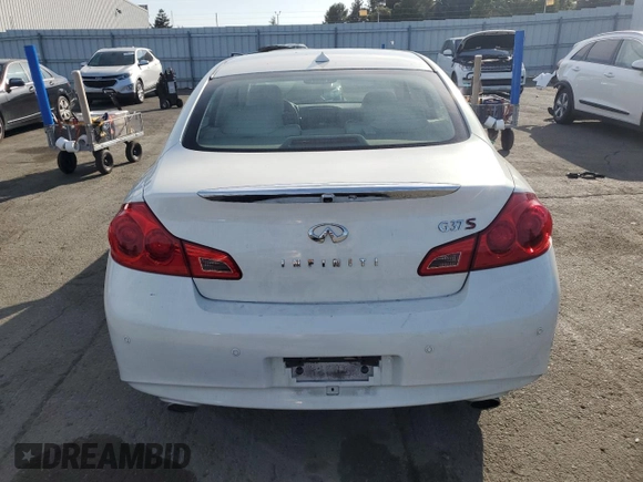 2011 Infiniti G37 Journey with VIN JN1CV6AP9BM304987, listed as a Copart auction lot 53194825 with 191,477 mi miles and Salvage Title. Bid and sale history available at DreamBid. Image 6.