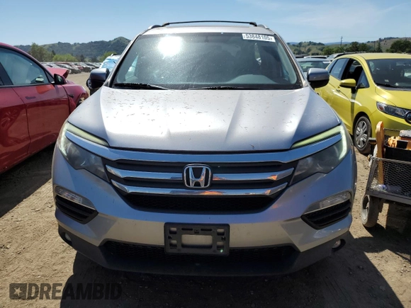 2016 Honda Pilot EX-L with VIN 5FNYF6H52GB067621, listed as a Copart auction lot 53848105 with 75,332 mi miles and Salvage Title. Bid and sale history available at carsss.com. Image 5.