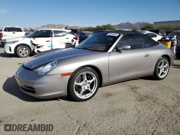2003 Porsche 911 Carrera with VIN WP0CA29943S652331, listed as a Copart auction lot 50918655 with 57,479 mi miles and Salvage Title. Bid and sale history available at carsss.com. Image 1.