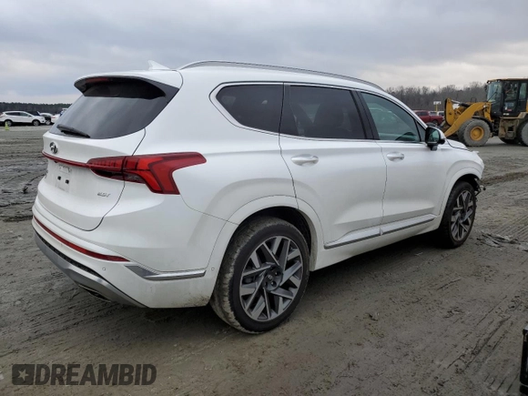 2022 Hyundai Santa Fe Calligraphy with VIN 5NMS54AL8NH394073, listed as a Copart auction lot 42601245 with 26,207 mi miles and Salvage Title. Bid and sale history available at carsss.com. Image 3.