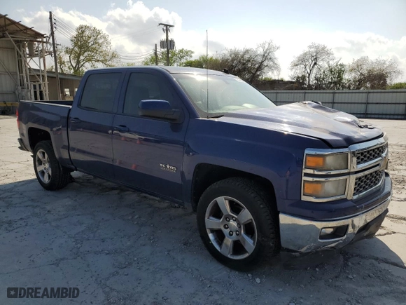 2014 Chevrolet Silverado 1500 LT with VIN 3GCPCREC7EG328502, listed as a Copart auction lot 50406095 with 100,760 mi miles and Salvage Title. Bid and sale history available at carsss.com. Image 4.