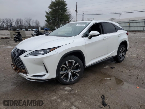 2022 Lexus RX 350 with VIN 2T2HZMDA3NC362383, listed as a Copart auction lot 45085255 with 43,905 mi miles and Salvage Title. Bid and sale history available at DreamBid. Image 1.
