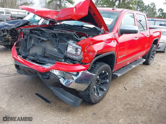 2017 GMC Sierra 1500 SLT with VIN 3GTU2NEC9HG356207, listed as a IAAI auction lot 41569946 with 123,209 mi miles. Bid and sale history available at carsss.com. Image 2.