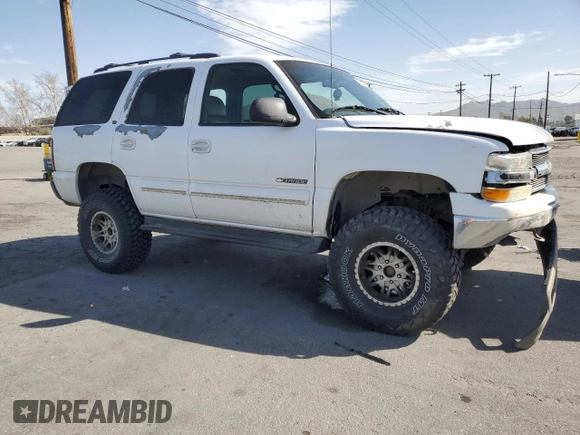 2002 Chevrolet Tahoe Z71 with VIN 1GNEK13T72R237845, listed as a Copart auction lot 47199575 with 187,318 mi miles and Salvage Title. Bid and sale history available at carsss.com. Image 4.