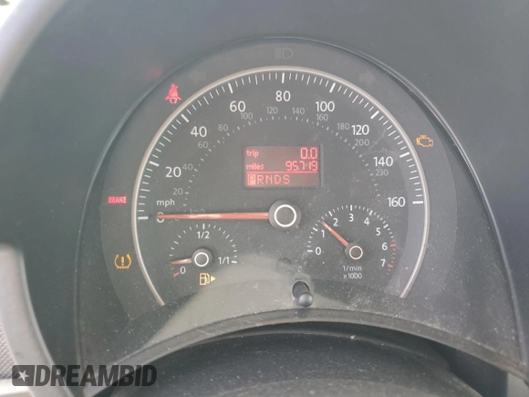 2010 Volkswagen Beetle with VIN 3VWRG3AL6AM010041, listed as a Copart auction lot 54915045 with 95,719 mi miles and Salvage Title. Bid and sale history available at DreamBid. Image 9.