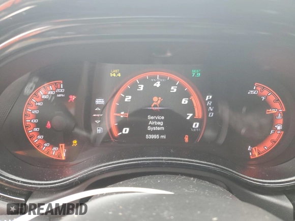 2021 Dodge Durango SRT Hellcat with VIN 1C4SDJH95MC682240, listed as a Copart auction lot 68318644 with 53,995 mi miles and Salvage Title. Bid and sale history available at DreamBid. Image 9.