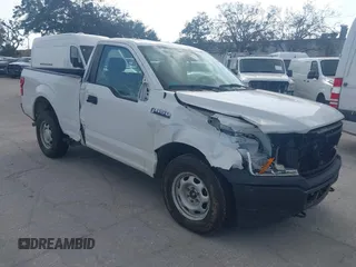 2018 Ford F-150 XL with VIN 1FTMF1EBXJFB94518, listed as a IAAI auction lot 41463535 with 137,037 mi miles. Bid and sale history available at carsss.com. Image 1.