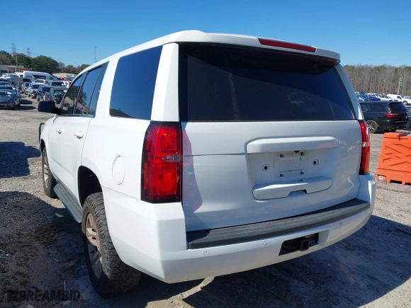 2017 Chevrolet Tahoe Commercial with VIN 1GNSKFEC8HR216301, listed as a IAAI auction lot 41602286 with 160,619 mi miles. Bid and sale history available at carsss.com. Image 3.