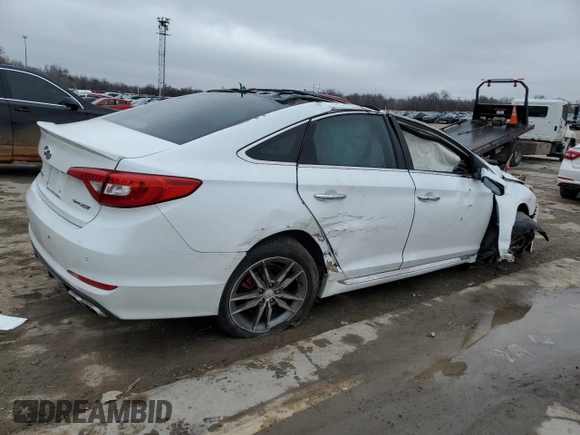 2015 Hyundai Sonata Sport with VIN 5NPE34AB0FH083851, listed as a Copart auction lot 44110145 with Not Provided miles and Salvage Title. Bid and sale history available at carsss.com. Image 3.