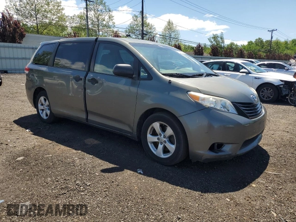 2012 Toyota Sienna with VIN 5TDZK3DC8CS198495, listed as a Copart auction lot 57335205 with 66,786 mi miles and Salvage title. Bid and sale history available at DreamBid. Image 4.