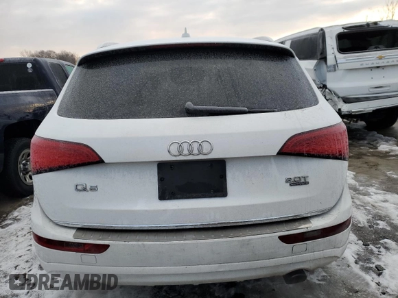 2015 Audi Q5 Premium with VIN WA1CFAFP0FA092794, listed as a Copart auction lot 41754875 with 165,804 mi miles and Salvage Title. Bid and sale history available at carsss.com. Image 6.