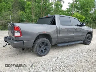 2021 Ram 1500 Big Horn with VIN 1C6RRFFGXMN590468, listed as a Copart auction lot 61042615 with 44,518 mi miles and Salvage title. Bid and sale history available at DreamBid. Image 3.