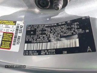 2013 Toyota Sienna LE AAS with VIN 5TDKK3DC4DS399295, listed as a IAAI auction lot 42173970 with 128,350 mi miles and . Bid and sale history available at DreamBid. Image 9.