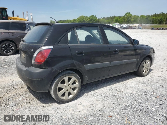 2008 Kia Rio LX with VIN KNADE163886415356, listed as a Copart auction lot 53208515 with 137,000 mi miles and Clean Title. Bid and sale history available at carsss.com. Image 3.