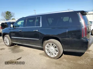 2015 Cadillac Escalade ESV Platinum z VIN 1GYS4UKJ6FR736207, wystawiony jako Copart lot #47637885 z przebiegiem 95 629 mil mil oraz Szkoda całkowita • Salvage title. Historia ofert i sprzedaży dostępna na DreamBid. Obrazek 2.
