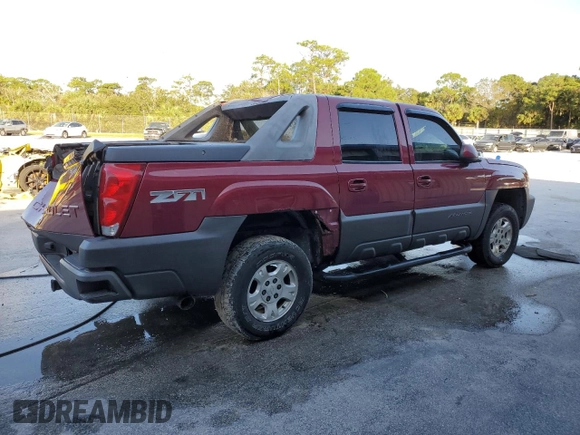 2004 Chevrolet Avalanche Z71 with VIN 3GNEK12T24G203820, listed as a Copart auction lot 76016844 with Not Provided miles and Non Repairable. Bid and sale history available at carsss.com. Image 3.
